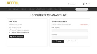 
                            5. Login or Create an Account - nefful shop