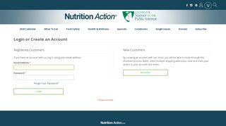 
                            6. Login or Create an Account - Nutrition Action