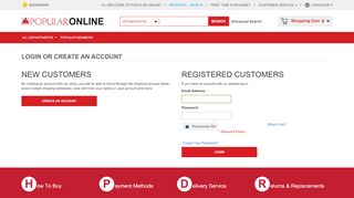 
                            5. Login or Create an Account - Popular Online