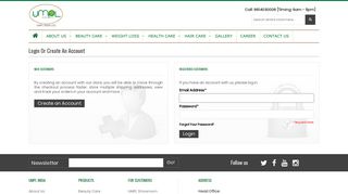 
                            1. Login or Create an Account - Umpl India