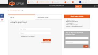 
                            4. Login Or Create MSP Account - Motorcycle Spare Parts