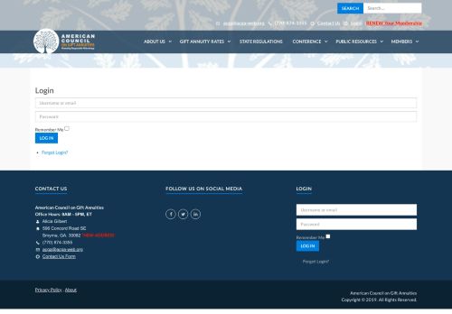 
                            9. Login or Join to Read More - American Council on Gift Annuities