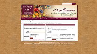 
                            12. Login or Register @ Brown's Orchards & Farm Market