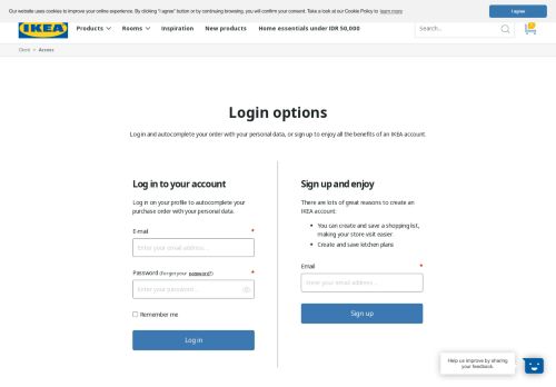
                            13. Login or Register - IKEA Indonesia