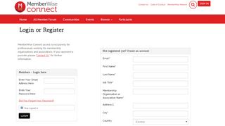 
                            3. Login or Register - MemberWiseConnect