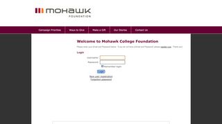 
                            13. Login or Register - Mohawk College Foundation