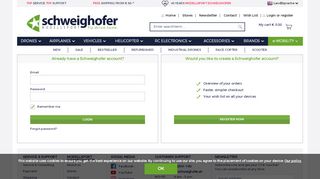 
                            3. Login or register - Schweighofer