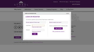 
                            9. Login Or Register - Symbol Training Institute