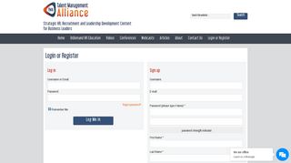 
                            4. Login or Register • Talent Management Alliance (TMA)