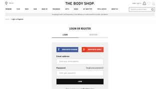 
                            12. Login or Register | The Body Shop - The Body Shop® | Pakistan