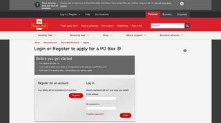 
                            11. Login or Register to apply for a PO Box ® | Royal Mail Group Ltd