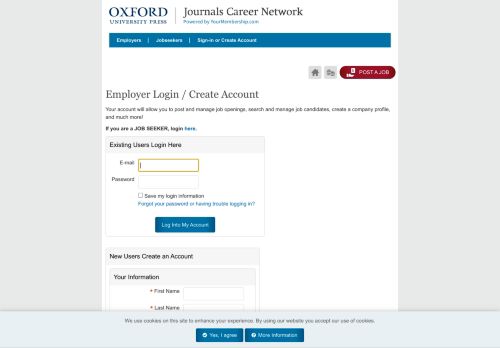 
                            10. Login or Register to Post Jobs - Oxford University Press Global ...