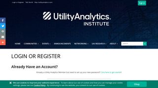 
                            10. Login or Register - Utility Analytics Institute