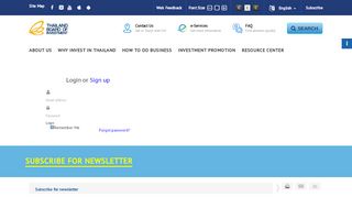 
                            10. Login or Sign up - BOI : The Board of Investment of Thailand