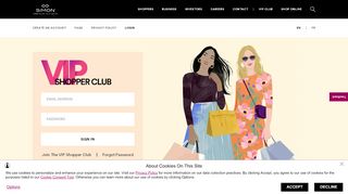 
                            7. Login Or Signup For The VIP Club - Premium Outlets