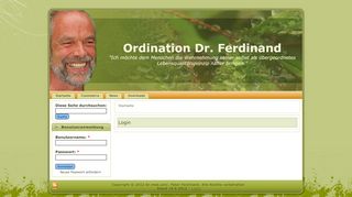 
                            10. Login | Ordination Dr. Ferdinand
