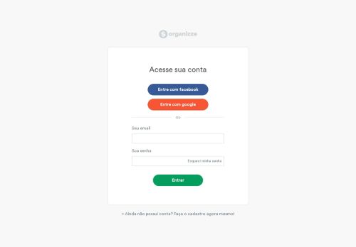 
                            1. Login | Organizze - Sistema para Gerenciamento Financeiro