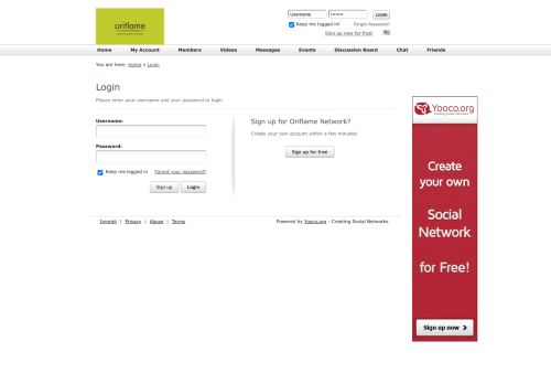 
                            12. Login - Oriflame Network - Oriflame Family Members Social Network