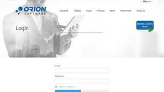 
                            8. Login - Orion Software Inc.