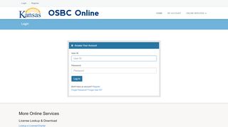 
                            9. Login - OSBC Online - Office of the State Bank Commissioner