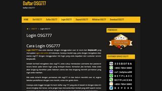 
                            9. Login OSG777 | Daftar OSG777