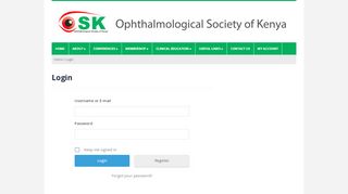 
                            6. Login – OSK - OSK – Ophthalmological Society of Kenya