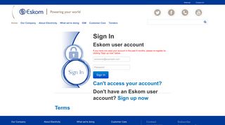 
                            1. Login - Our Company - Eskom