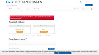 
                            1. Login - OVB Heimatzeitungen