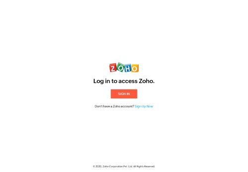 
                            3. Login på dit ZOHO.eu - Acceder a sus aplicaciones