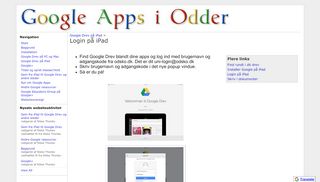 
                            11. Login på iPad - Google Apps i Odder - Google Sites
