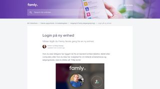 
                            7. Login på ny enhed | Famly Help Center