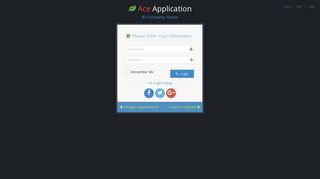 
                            1. Login Page - Ace Admin - Dashboard - Ace Admin