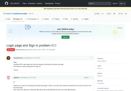 
                            3. Login page and Sign in problem · Issue #23 · Arachni/arachni-ui-web ...