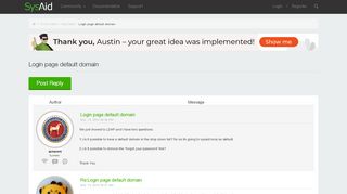 
                            5. Login page default domain - SysAid