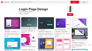 
                            3. Login Page Design - Pinterest