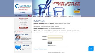 
                            12. Login Page - Direct Labs