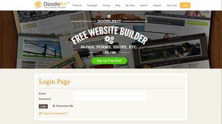 
                            3. Login Page - Doodlekit