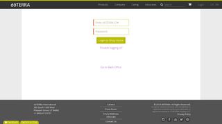 
                            5. Login Page | dōTERRA Essential Oils - doTERRA