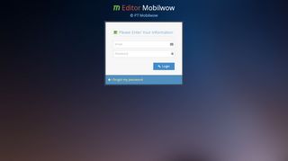 
                            9. Login Page - Editor Mobilwow