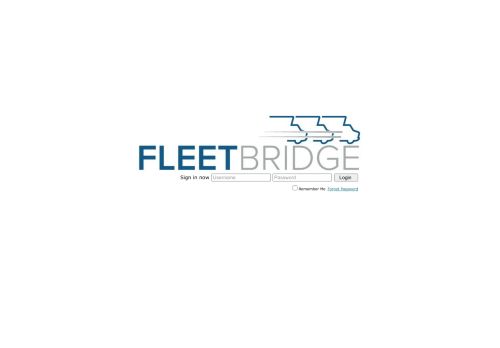 
                            2. Login Page - FLEETBridge