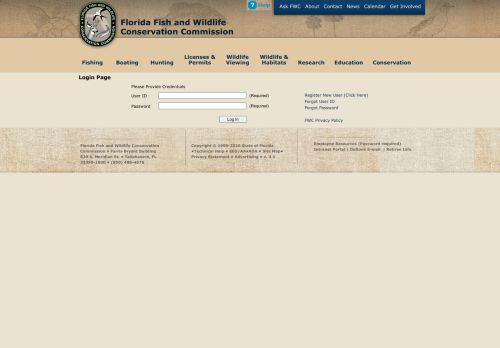 
                            1. Login Page - Florida Fish and Wildlife Conservation Commission