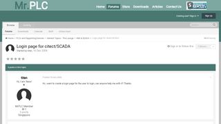 
                            8. Login page for citect/SCADA - HMI & SCADA - Forums.MrPLC.com