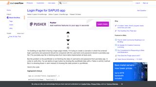 
                            3. Login Page for SAPUI5 app - Stack Overflow