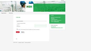 
                            11. Login page - HDI Global – GREEN - HDI Global SE