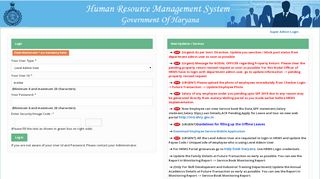 
                            6. Login Page - iFMS :: Integrated Financial Management System, Haryana