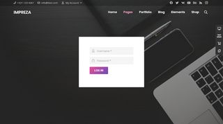 
                            10. Login Page – Impreza Main Demo