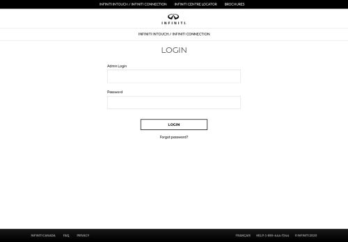 
                            10. Login Page | INFINITI CANADA