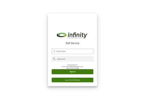 
                            8. Login Page - Infinity Rewards