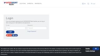 
                            1. Login page | INTERSPORT Rent