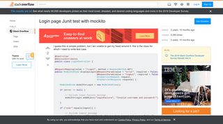 
                            1. Login page Junit test with mockito - Stack Overflow